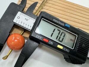 [0104] Vintage accessory .. coral . ornamental hairpin circle sphere kimono small articles 1 jpy from 