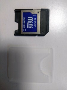 miniSD→SD変換アダプター カバー付属 SHARP製 ミニSDカード