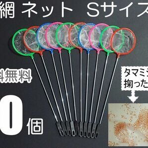 密網 ネット 10個 丸型S 新品 メダカ ミジンコ 掃除用に 水槽用品