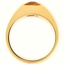 カルティエ Cartier タンク リング 指輪 シトリン #50 K18YG レディース_画像3
