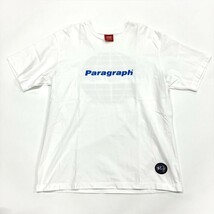 パラグラフ Paragraph サークルバックプリント 半袖Ｔシャツ コットン ホワイト フリーサイズ パラグラフ Paragraph メンズ_画像1