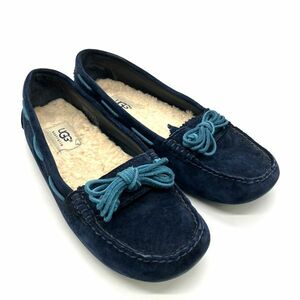  UGG UGGmi-na moccasin deck shoes suede 1003739 navy midnight 23.5cm lady's 