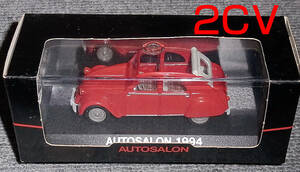 009C auto salon 1994 special order 1/43 Citroen 2CV 1953 red open roof CITROEN OPEN ROOF