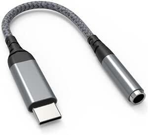 USB Type-C to 3.5mm タイプc イヤホンジャック 変換 USB-C to Aux HIFI音質 高耐久性 タイプ