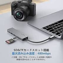 USB C ハブ 6-in-1 アダプタ タイプc GADEBAO 4k hdmi type c ドッキングステーション マルチポ_画像5