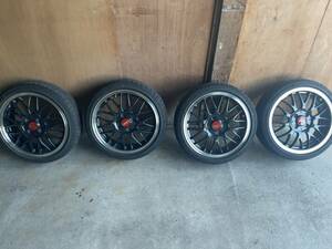 BBS RG-F 16インチ　5.5J+45 PCD１００ BBD　夏タイヤ付き165/45R16