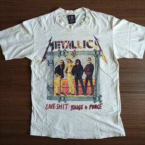 METALLICA SUMMER SHIT 94 T-shirt old clothes L size dirt great number / Metallica GUNS N' ROSES