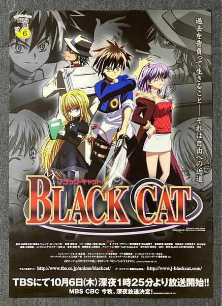 『BLACK CAT』番宣告知ポスター　ブラックキャット　アニメ　矢吹健太朗