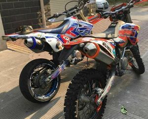 国内発送　マフラースライダー　マフラーガード　YZ250F　YZ450F　WR250R　WR250X　WR250F　汎用品　ブルー