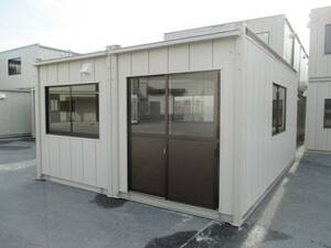 [ Nara Osaka Wakayama three-ply Kyoto Osaka Hyogo ] super house container storage room unit house 8 tsubo used temporary prefab warehouse office work place 16...