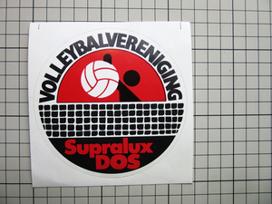 3162 【即決・定額・同梱包可能】 ★大型 VOLLEYBALL DOS バレーボール アタック　スポーツ◆☆ヴィンテージ ステッカー ☆ ◆ 