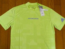 定価8,490円 　未使用品　アディダス　ゴルフ　半袖モックネックシャツ　HN8935　パルスライム　メンズM _画像3
