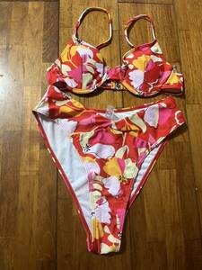  floral print swimsuit bikini wire equipped used 