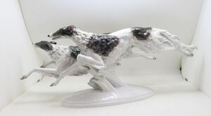 希少　ローゼンタール　ROSENTHALボルゾイ　BORZOI フィギュリン 陶器 置物 犬　大型　ヴィンテージ　ロシアングレイハウンド