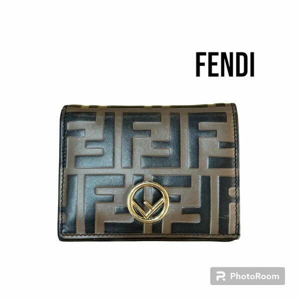 FENDI フェンディ　ズッカ　財布 ウォレット 二つ折り