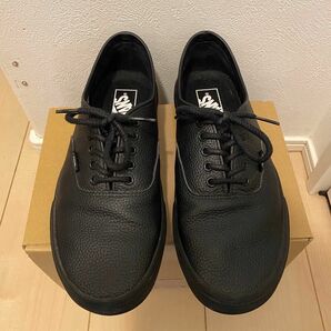 VANS レザースニーカー オーセンティック　シボ革28㎝