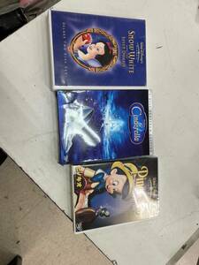 ディズニー　DVD　シンデレラプラチナエディション　白雪姫と七人の小人　ピノキオスペシャルエディション　3本