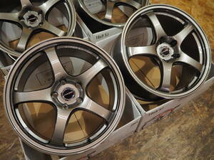 ★軽量★18inch 8.5J+38 5H114.3 新品 人気 クロススピードCR5 1台分 タイヤset可能 MARK2 X CHASER SUPRA SKYLINE FAIRLADY Z RX-7 8 BZ