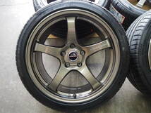 ★人気★245/40 265/35 18inch 8.5J+38 9.5J+35 5H114.3 新品 軽量 クロススピードCR5 1台分 LEXUS IS GS RC CAMRY SKYLINE FAIRLADY Z BZ_画像3