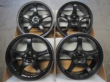 ★軽量★17inch 7.5J+45 5H114.3 新品 人気 クロススピードCR5 ホイール 1台分 タイヤset可能 GR YARIS ALTEZZA S2000 CR-Z SWIFTSPORT BK_画像1