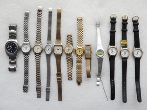  wristwatch for women lady's 12 point Citizen other period thing set sale used ( immovable goods junk treatment )
