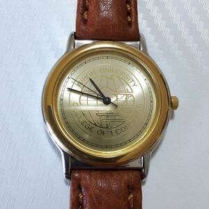 ◆日本大学経済学部　クオーツ腕時計　（シチズン製）　[1032-344651Y]