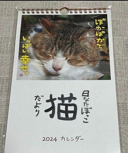 日なたぼっこ猫だより 2024年 カレンダー 壁掛け 新品