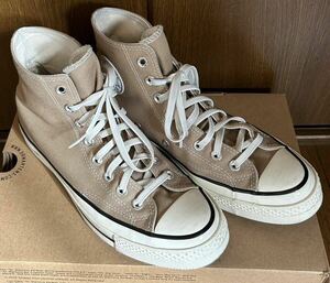 CONVERSEコンバースCT70CHUCK TAYLOR ALL STAR 70 HIチャックテイラー オールスター 70 ハイ26.0cmスニーカー 三ツ星 ベージュ 