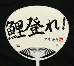 堂珍嘉邦 うちわ 鯉登れ! 2005年 旧広島市民球場 入場者配布品 非売品 美品 デッドストック CHEMISTRY ケミストリー 平成17年