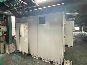 # Fukuoka departure #6 month 17~19 day direct pickup limitation # used # air conditioner attaching # Inaba storage room naiso- prefab office work place SMK-75H#W3,040×D2,460(mm)