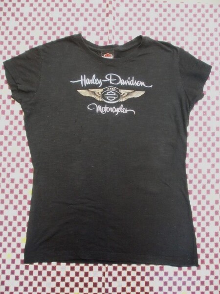 ●○【USED】HARLEY-DAVIDSON ハーレーダビッドソン 半袖Tシャツ　サイズXXL レディース○●