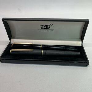 ★1円〜 MONTBLANC 2本セット 万年筆 モンブラン 585 ケース付 キャップ ヒビあり