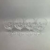 ★1円〜 HOYA CRYSTAL クリスタル グラス ガラス 6面 ワイン 12客セット 高さ 約17.5cm _画像6
