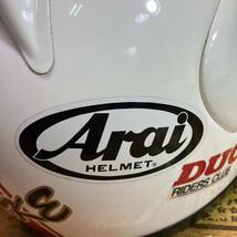 ★1円〜 Arai フルフェイスヘルメット アライ DAISUKE POWER HOUSE MOTOR CLUB 61 62サイズ スポンジ劣化あり_画像4