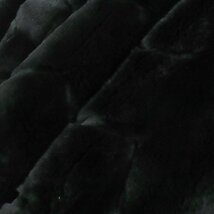 極美品▼SAGA MINK サガミンク Etude(ONWARD) エチュード(オンワード) シェアードミンク MINK 本毛皮コート ブラック M レディース_画像4