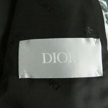 極美品□DIOR/ディオール オム 933C401A4566 総柄 ローラーコースターバックル コーティング パンテールブルゾン グレー系 48 伊製 正規_画像7