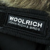 美品◎WOOLRICH ウールリッチ ファー・フード付き ダウンコート／ダウンジャケット ブラック XS レディース_画像7