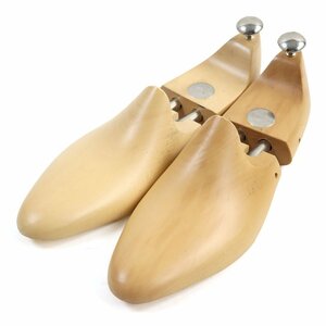 【ドンドン見直し】良品○John Lobb ジョンロブ ウッド 木製 ロゴ金具付き 純正シューツリー ナチュラル 8E メンズ レディース