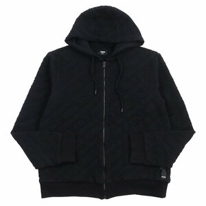 [ Don Don review ] superior article 0 Fendi 2022 year made FY0984 AL27 FF pattern / Zucca double chain Zip up Parker black M made in Italy regular goods men's 