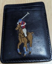 ビッグ ポニー レザー マグネット カード ケース POLO RALPH LAUREN カードケース MagSafe対応のスマホとフォンケースに取り付ける_画像1