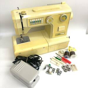 SH* 1 jpy start SINGER singer sewing machine sewing foot pedal electric Stellamia used electrification OK present condition delivery 