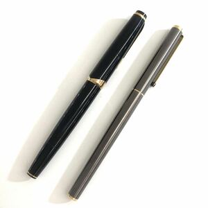 SH★ 1円スタート MONTBLANC モンブラン 万年筆 マイスターシュテュック No 14 キャップ式 モンブラン2本セット おまとめ 中古 動作未確認