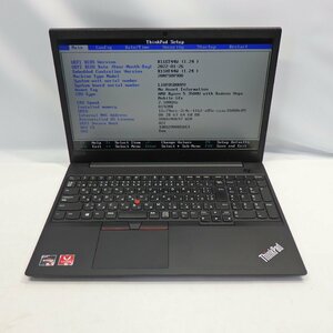 Lenovo ThinkPad E595 AMD Ryzen 5 3500U 2.1GHz/8GB/SSD256GB/15インチ/OS無/動作未確認【栃木出荷】