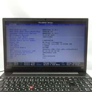 1円～【ジャンク】Lenovo ThinkPad E580 Core i5-8250U 1.6GHz/8GB/SSD256GB/15インチ/OS無【栃木出荷】の画像5