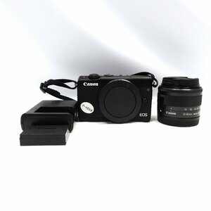 1 иен ~CANON беззеркальный однообъективный камера EOS M100 EF-M15-45 IS STM линзы комплект черный [ Tochigi отгрузка ]
