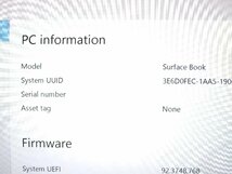 1円～【3台セット/ジャンク】マイクロソフト Surface Book 1703 Core i5-6300U 2.4GHz/8GB/SSD128GB/13インチ/OS無【同梱不可】_画像9