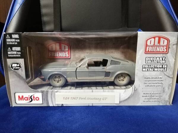 マイスト 1/24 1967 フォード マスタング GT レース スポーツカー ダイキャストカー Diecast Model