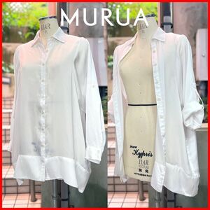 美ﾎﾜｲﾄ♪爽やかｸｰﾙ！ｵｰﾊﾞｰﾛﾝｸﾞﾌﾞﾗｳｽ！【MURUA】送料込