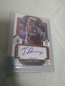 ジェイコブ・ラムジー 2022-23 Panini Prizm Premier League Breakaway Jacob Ramsey Auto Aston Villa 直筆サインカード