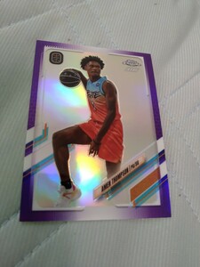 2021-22 TOPPS chrome Overtime Elite Base RC PURPLE REFRACTOR AMEN THOMPSON 134/299 299枚限定 ヒューストン・ロケッツ